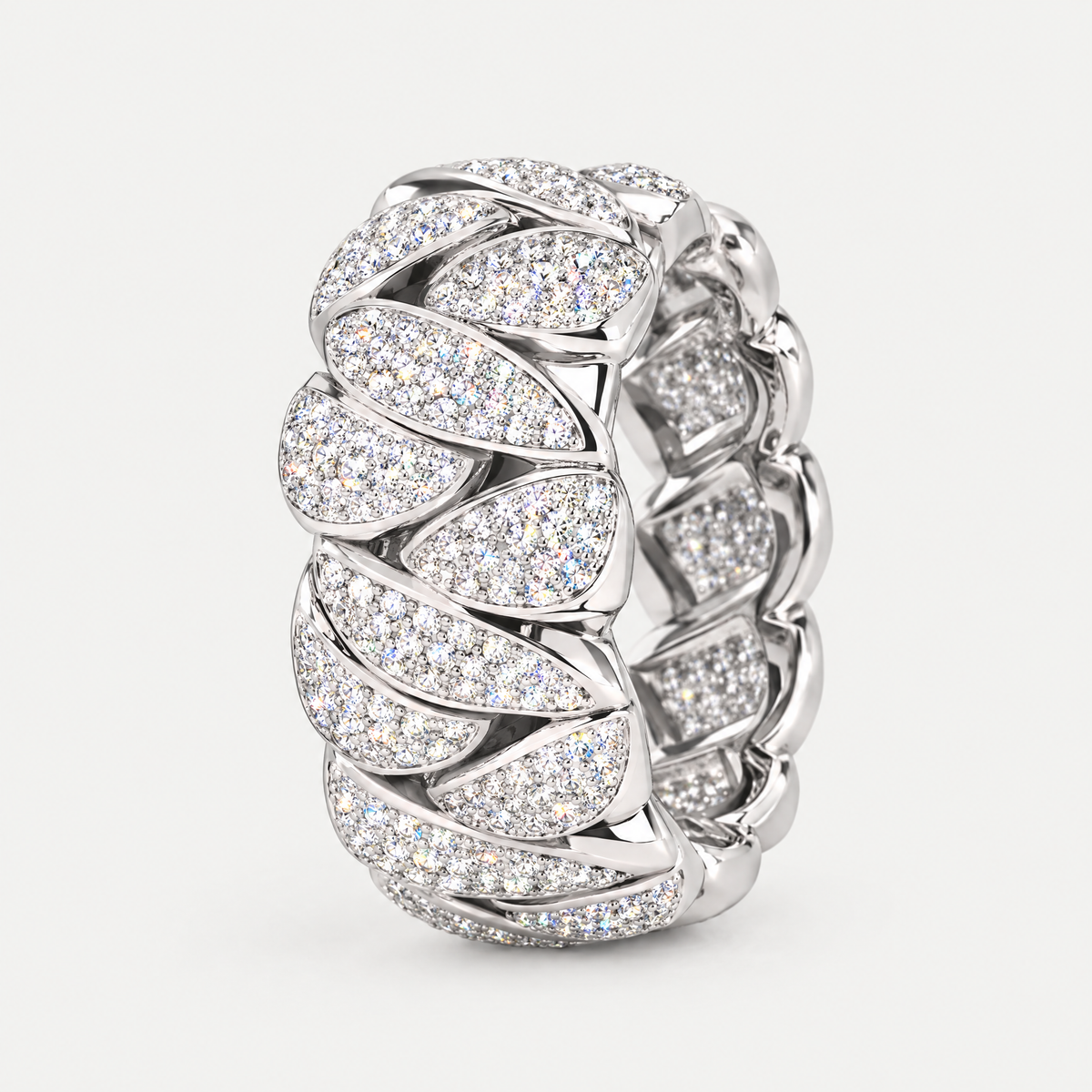 Cuban Link Ring in sterling silver