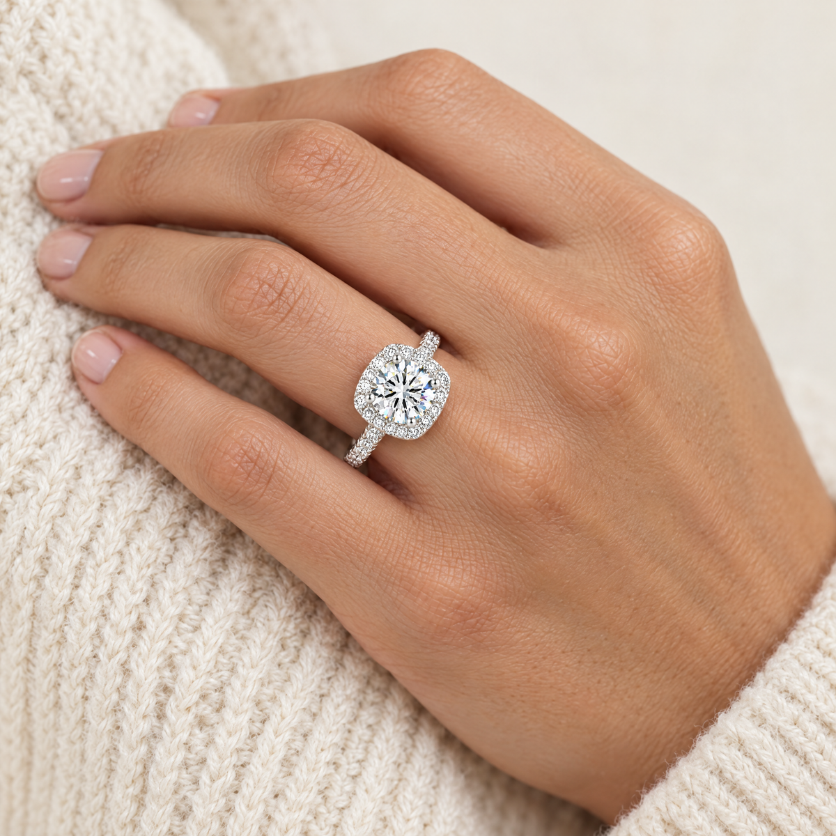 Halo Ring, worn