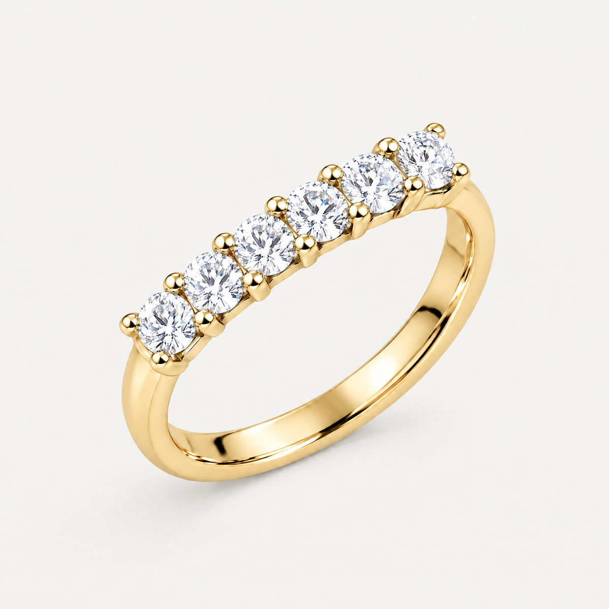 Seven-Stone Band in gold