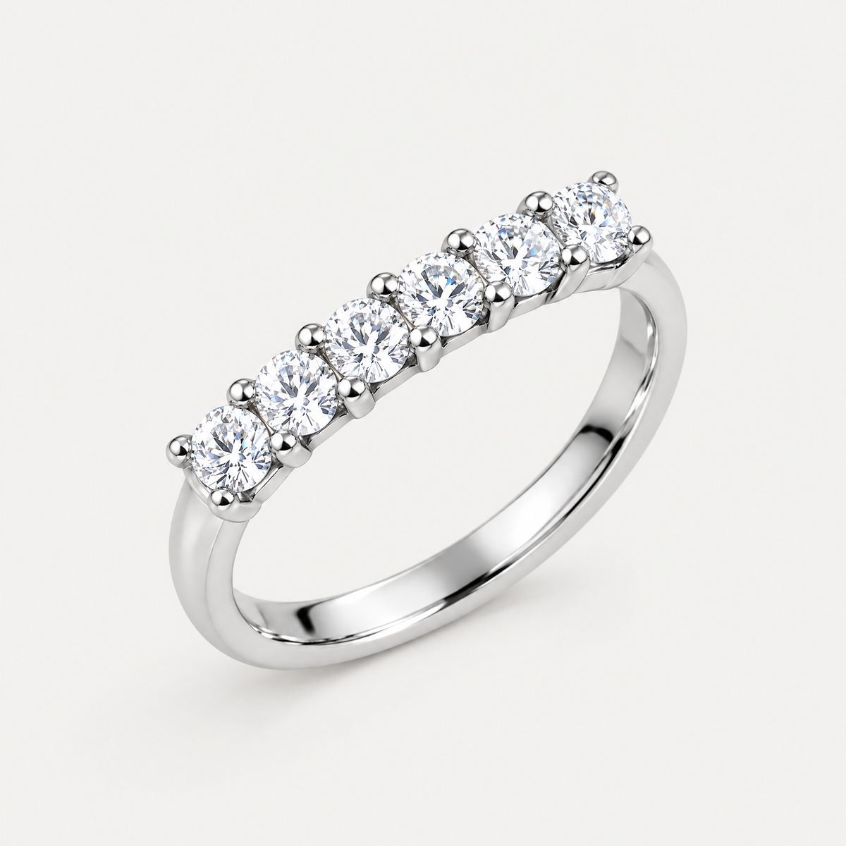 Seven-Stone Band in sterling silver