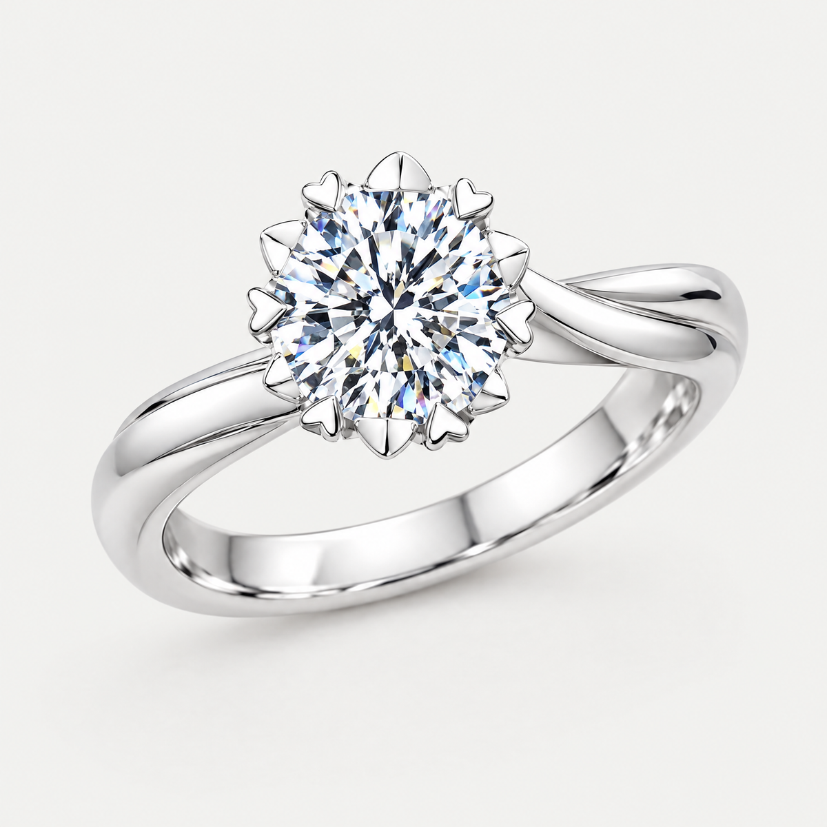 Snowflake Ring in sterling silver