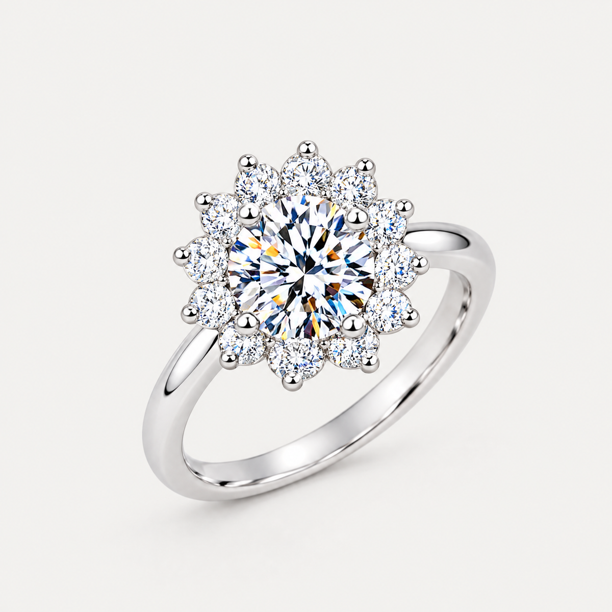 Sunflower Ring in sterling silver