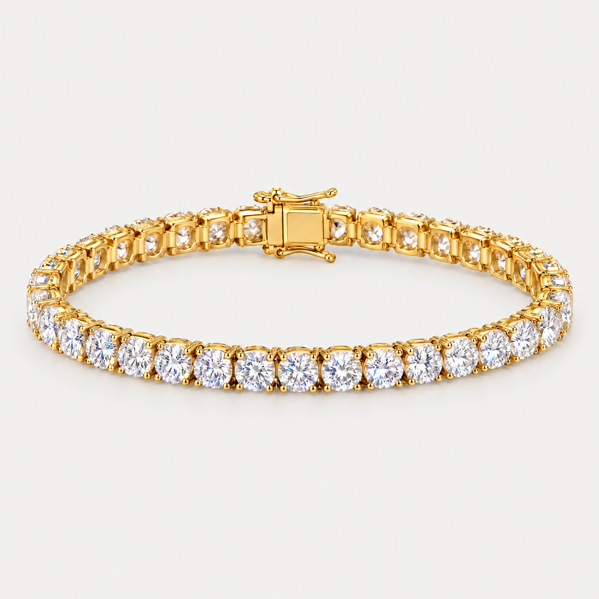 Tennis Bracelet in 18K gold plating